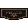 Capacho De Vinil Welcome Kapazi Preto 30X70