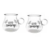 Jogo De Xicaras Dynasty Coffee Time Vidro 2Pçs 350Ml