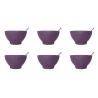 Kit Sobremesa Brinox Coza 12 Peças Roxo Purpura