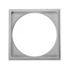 Porta Grelha Astra Quadrada Cinza 9,4X9,4Cm