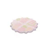 Conjunto Lyor 4 Porta Copos Floral 10cm Cerâmica