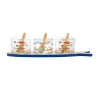 Conjunto 3 Petisqueiras Wolff C/ Bandeja de Bambu Iki 21008