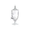 Dispenser/suqueira Wolff Cristal C/Pé e Tampa Palm Tree 4,5l 
