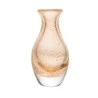 Vaso de Vidro Wolff Italy Dourado 10x20cm 