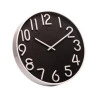Relógio de Parede Wolff Em Plástico Preto 30,5x4cm 
