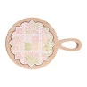 Conjunto Lyor 3 Peças p/ Queijo C/ Tabua e Faca Floral Bambu