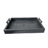 Bandeja Yangzi Com Alca Metal 47,5x36x7,5cm 