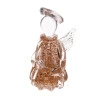 Figura Decorativa Wolff Anjo de Vidro Italy Dourado