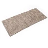 Tapete Kapazi Jacquard Eco Cru e Marrom 50x120cm
