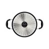 Caçarola Tramontina 24cm 4,5l Monaco Indução Pt Antiaderente