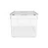 Organizador Clear Com Tampa 30X15X13Cm Ou Natural