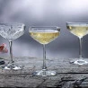 Jogo De 4 Taças Vintage Para Champanhe Em Vidro 255Ml