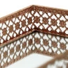 Bandeja Askar Retangular Com Espelho Cor Cobre 23X14
