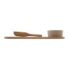 Conjunto Para Queijo E Petiscos Lyor Em Bambu 4 Peças