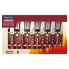 Jogo Churrasco Inox 12Peças Polywood Cabo Vermelho