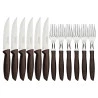 Jogo Churrasco Inox 12 Peças Plenus Marrom