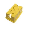 Caixa De Luz Embutir Plasled 4X2 Amarela 7X11X5 Cm 