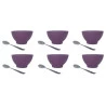 Kit Sobremesa Brinox Coza 12 Peças Roxo Purpura