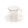 Jogo de Xícaras De Café Lyor 6 Peças De Cristal 105ml