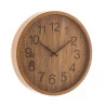Relógio De Parede Lyor Plastico Wood 30,5x4Cm