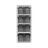 Organizador de Temperos Ou Clear 9 Peças Branco Fechado