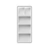 Organizador de Talheres ou Clear Branco Fechado 