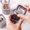 Conjunto 6 Organizadores Herméticos Ou Block 150Ml Natural