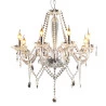 Lustre Avant Baronesa Vidro Transparente 8xe14