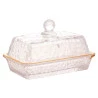 Manteigueira Lyor de Cristal C/tampa Petra 17x10,5x10Cm
