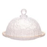 Queijeira Lyor de Cristal C/tampa Petra 19,5X13Cm 