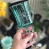 Taça P/água Bohemia Grace Cristal 300Ml 22Cm Verde Gris