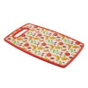 Tabua P/Corte Lyor Plástico Fruits Vermelha 30CmX20CmX1Cm