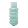 Vaso de Vidro Wolff Gomos Menta 15cmx15cmx35cm