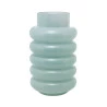 Vaso de Vidro Wolff Gomos Menta 15cmx15cmx25cm