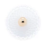 Potiche Decorativo Wolff Vidro Branco 9x13cm 60680
