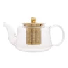 Chaleira Wolff Vidro C/infusor Dourado Inox 600ml 28859