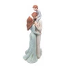 Figura Decorativa Wolff Família de Resina 12cmx11cmx28,5cm