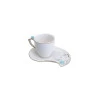 Conjunto Wolff 6 Xícaras Café Porcelana Flower Plate Br 90ml
