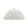 Manteigueira Wolff Porcelana Flower Branco 16x10x9cm 