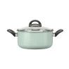 Conjunto Panelas Brinox Ceramic Life Suprema Verde 5 Peças