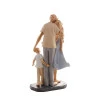 Figura Decorativa Wolff Resina Familia 15x9x28cm