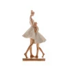 Figura Decorativa Wolff Resina Família Branco 10x7x20cm