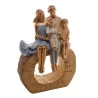 Figura Decorativa Wolff Resina Família 18x8x27cm