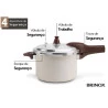 Panela de Pressão Brinox Cer. Life Pressure C/indução 4,2l