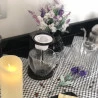 Vaso De Vidro Lyor Sodo-Calcico Italy Preto