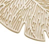 Conjunto Porta-Copos De Pvc Lyor 4 Peças Folha Dourado