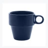 Xícara Para Café Cerâmica Empilhável Azul Marinho 90Ml