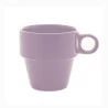 Xícara Para Café Lyor Cerâmica Empilhável Lilas 210Ml