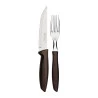 Jogo Churrasco Inox 12 Peças Plenus Marrom