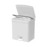 Lixeira De Pedal Ou Trium 20 L Branco Fechado